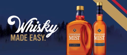 Canadian Mist Canadian Whisky Perspective: left