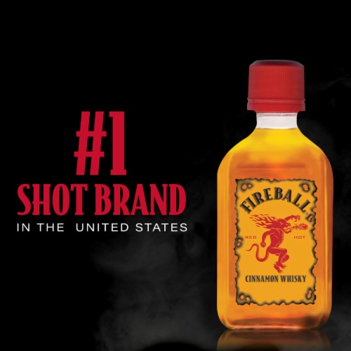 Fireball Cinnamon Whisky Perspective: left