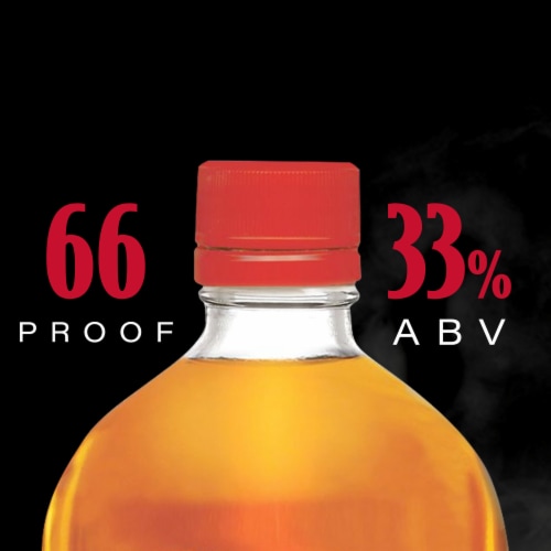 Fireball Hot Cinnamon Blended Whiskey Perspective: left
