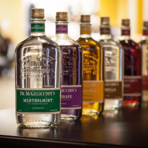 Dr. McGillicuddy's Cherry Liqueur Perspective: left
