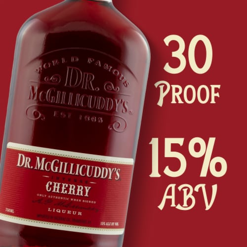 Dr. McGillicuddy’s Cherry Liqueur - 30 Proof Perspective: left