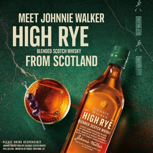 Johnnie Walker Whisky - Blended Scotch High Rye Perspective: left