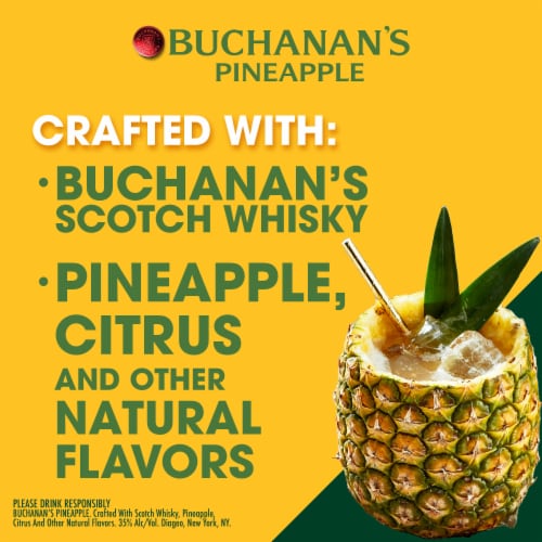 Buchanan's Spirit Drink Pineapple Perspective: left