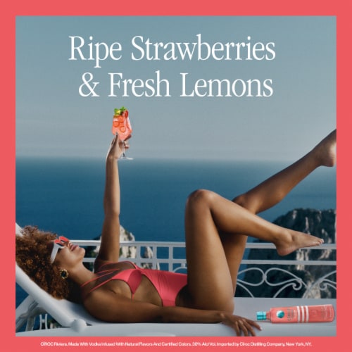 Ciroc Vodka Riviera Strawberry Limonade Perspective: left