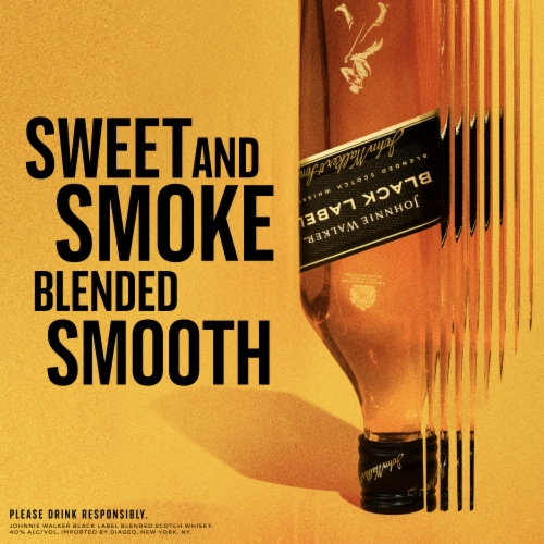 Johnnie Walker Whisky - Blended Scotch JW Black Label Perspective: left