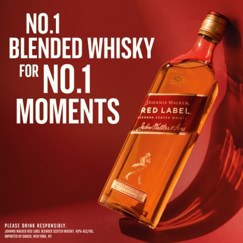 Johnnie Walker Whisky - Blended Scotch JW Red Label Perspective: left
