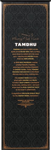 Tamdhu 12 Year Speyside Single Malt Scotch Whisky Perspective: left