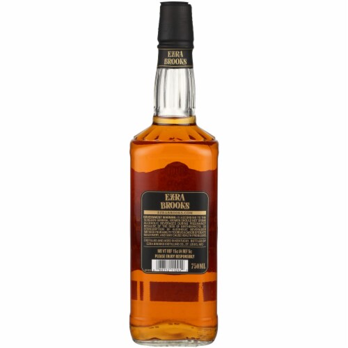 Ezra Brooks Black Label Straight Bourbon Perspective: left