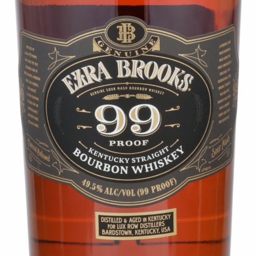 Ezra Brooks Kentucky Straight Bourbon Whiskey Perspective: left