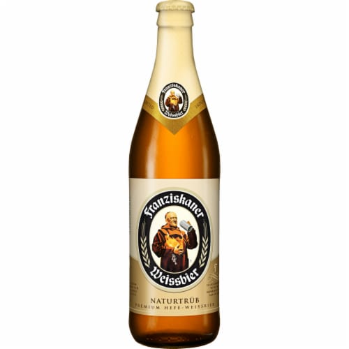 Franziskaner Hefeweizen Beer Perspective: left