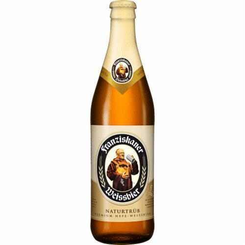 Franziskaner Hefeweizen Beer Perspective: left