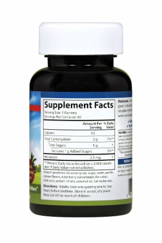 Carlson® Strawberry Melatonin Gummies 2.5mg Perspective: left