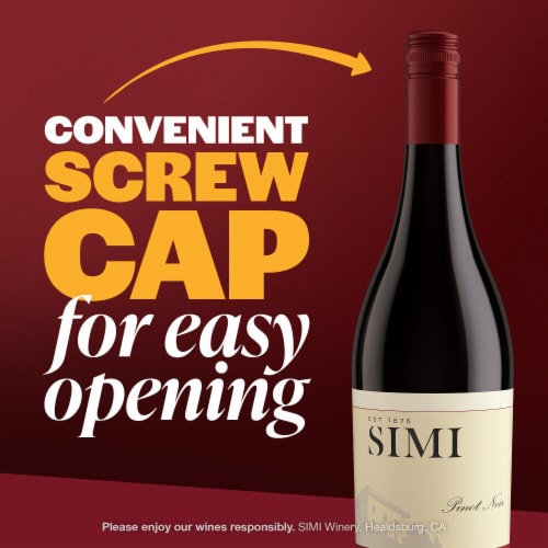 SIMI California Pinot Noir Red Wine Perspective: left