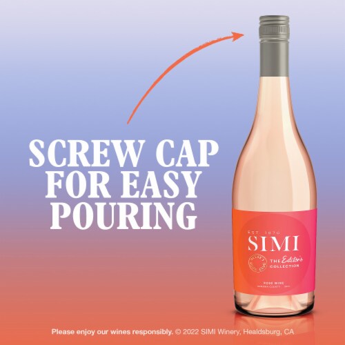 SIMI The Editor's Collection Reese's Book Club Sonoma County Rose Wine Perspective: left