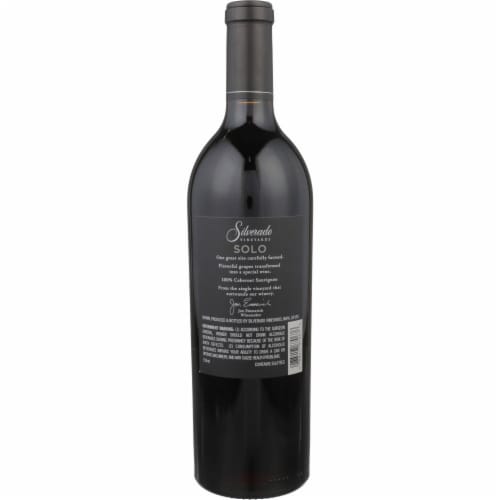 Silverado Vineyards Solo Cabernet Sauvignon California Red Wine Perspective: left