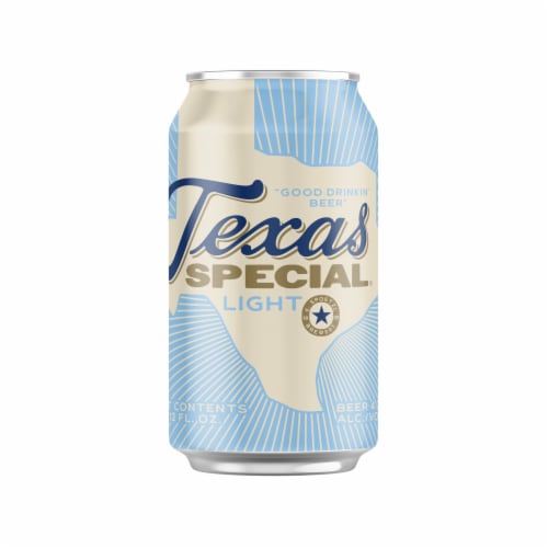 Texas Special Light Texan Lager Craft Beer Perspective: left