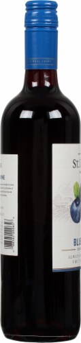 St. James Winery Blueberry Sweet Wine Perspective: left