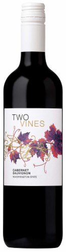 Two Vines Cabernet Sauvignon Washington Red Wine Perspective: left