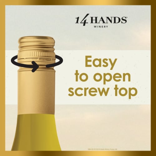 14 Hands Chardonnay Washington White Wine Perspective: left