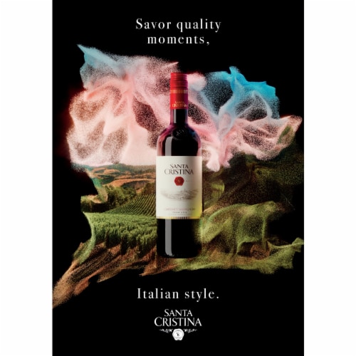 Santa Cristina Cabernet Sauvignon IGT Italian Red Wine Perspective: left