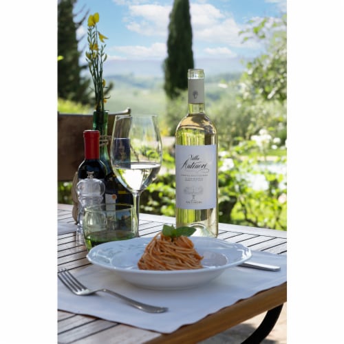 Villa Antinori Tuscany Italy White Wine Perspective: left