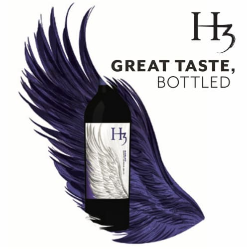 H3 Merlot Washington Red Wine Perspective: left