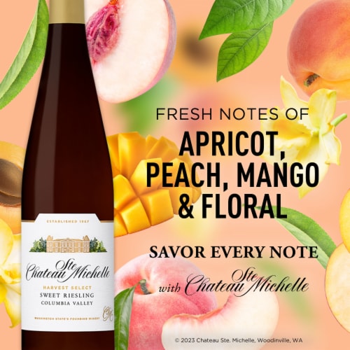 Chateau Ste Michelle Harvest Select Sweet Riesling Columbia Valley Perspective: left