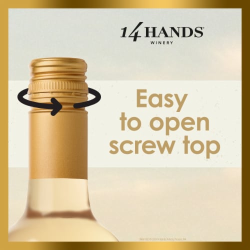 14 Hands Pinot Grigio Washington White Wine Perspective: left