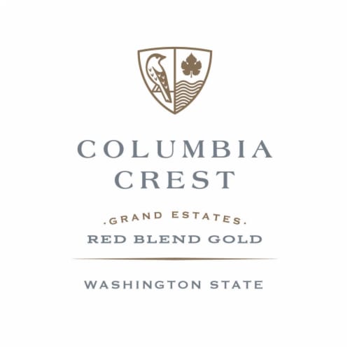 Columbia Crest Grand Estates Red Blend Gold Washington Red Wine Perspective: left