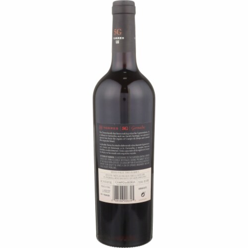 Torres 5G Cinco Garnachas Garnacha Spanish Red Wine Perspective: left