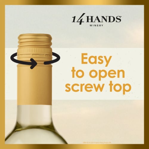 14 Hands Sauvignon Blanc Washington White Wine Perspective: left