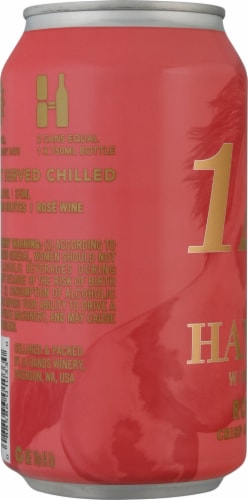 14 Hands Rosé Washington Wine Can Perspective: left