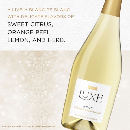 Chateau Ste Michelle Luxe Brut Washington Sparkling Wine Perspective: left