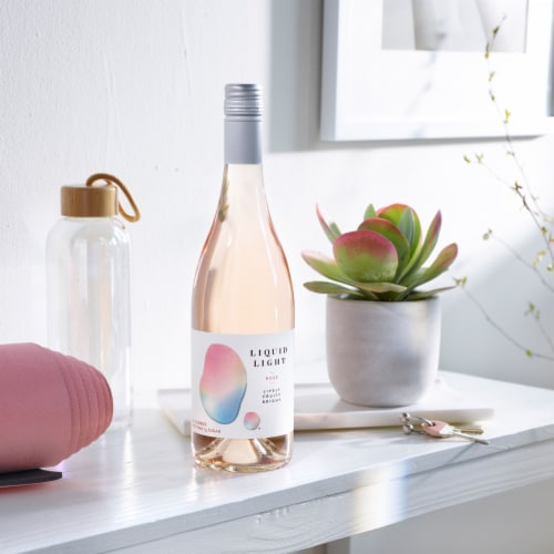 Liquid Light Rosé Washington Low Calorie Low Sugar Low Carb Rosé Wine Perspective: left