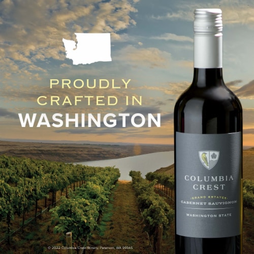 Columbia Crest Grand Estates Cabernet Sauvignon Washington Red Wine Perspective: left