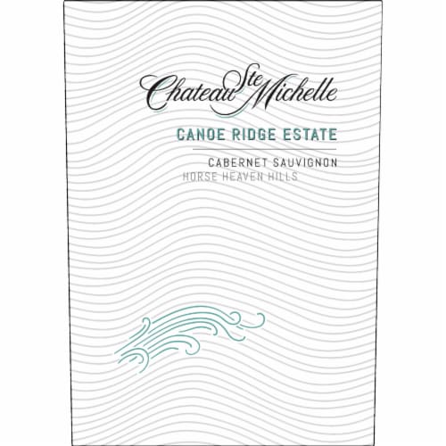 Chateau Ste Michelle Canoe Ridge Estate Cabernet Sauvignon Washington Red Wine Perspective: left
