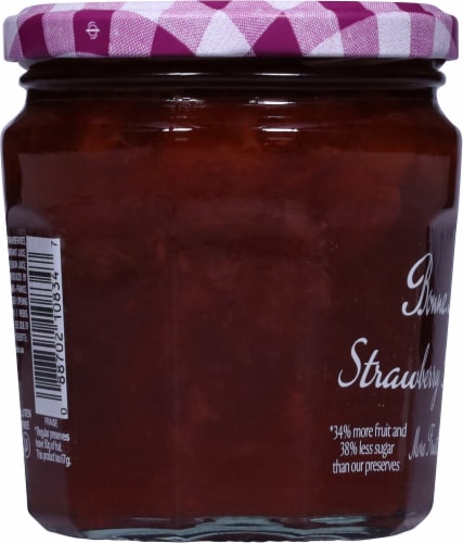 Bonne Maman® More Fruit Less Sugar Strawberry Fruit Spread Perspective: left