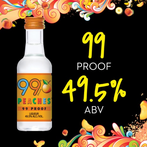 99 Brand Peach Liqueur Perspective: left