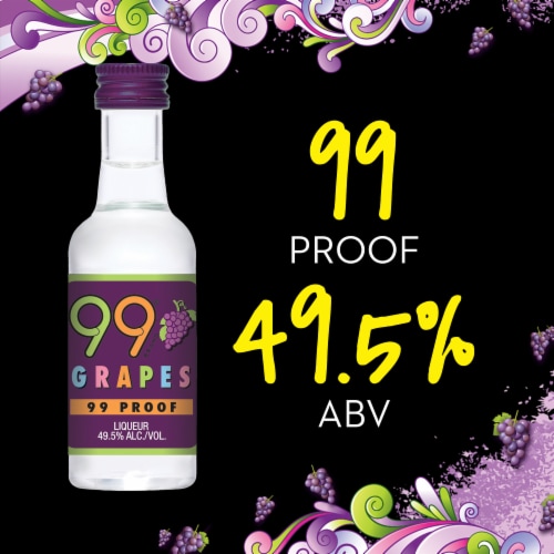 99 Brand Grape Liqueur Perspective: left