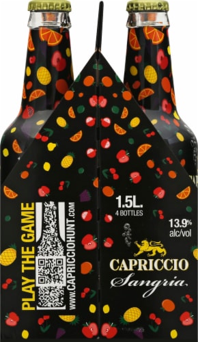 Capriccio Mini Bubbly Sangria Wine 4 bottles 375 mL Kroger