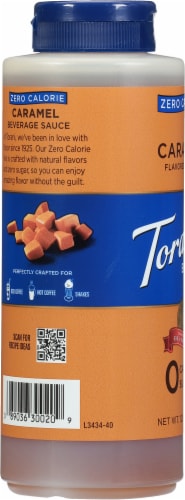 Torani® Zero Calorie Caramel Beverage Sauce Perspective: left