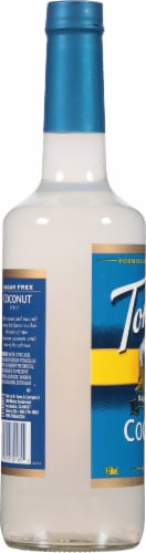Torani Sugar Free Coconut Syrup Perspective: left