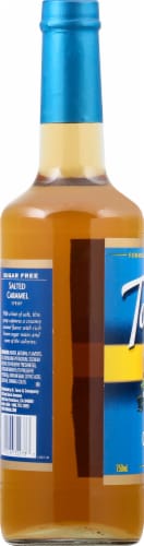 Torani® Sugar Free Salted Caramel Syrup Perspective: left