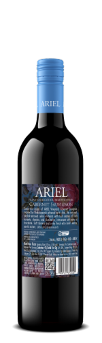 Ariel Cabernet Sauvignon Non Alcoholic Red Wine Perspective: left