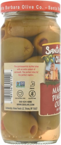 Santa Barbara Olive Co. Pimento Martini Olives Perspective: left
