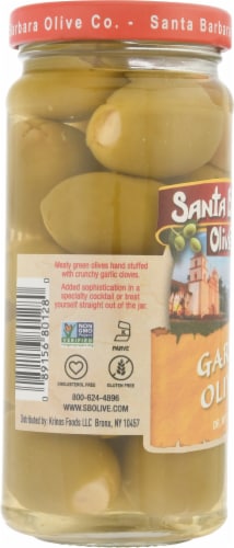 Santa Barbara Olive Co. Garlic Stuffed Olives Perspective: left