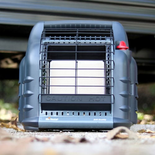 Mr. Heater MH18B 18,000 BTU 450 Sqft Big Buddy Portable Propane Gas Heater, Grey Perspective: left