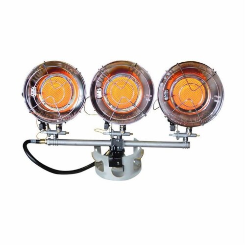 MR. HEATER 45,000 BTU Radiant Triple Tank Top Propane Heater F242915 Perspective: left