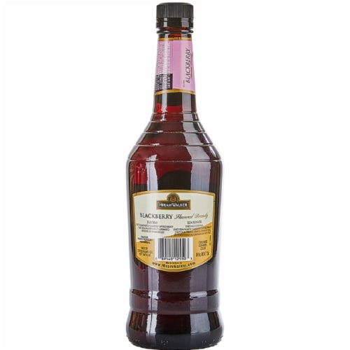 Hiram Walker Blackberry Flavored Grape Brandy Perspective: left