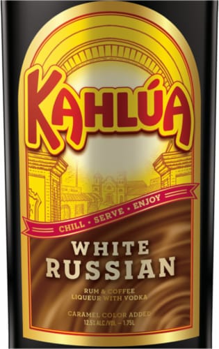 Kahlua White Russian Ready To Drink Cocktail Perspective: left